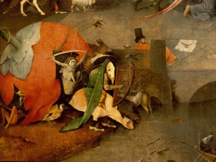 The triptych of 'The Temptation of St Anthony' by Hieronymus Bosch (1450   1516)