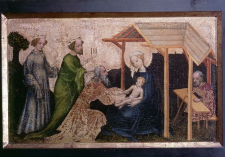 Adoration of the three kings, attributed to the 'Master of the Mondsichel Madonna'