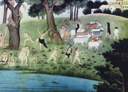 Illustration of an episode from the Bhagavad Purana
