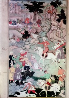 An illustration for the 14th century Persian story 'The History of the Mongols'