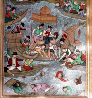 Illustration from the 'Akbar nama' (History of Akbar)