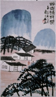Hanging scroll by Ch'i Pai shih