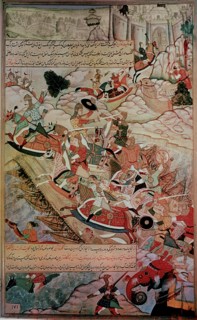 A 16th century illustration of a 14th century Persian story 'The History of the Mongols'