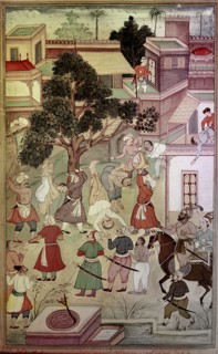An illustration for the 14th century Persian story 'The History of the Mongols'