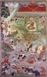 Detail from the 14th century Persian story 'The History of the Mongols'