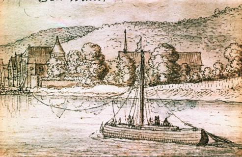 Drawing by the Bohemian artist Vaclav Hollar (13/7/1607   25/3/1577)