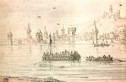 Drawing by the Bohemian artist Vaclav Hollar (13/7/1607   25/3/1577)