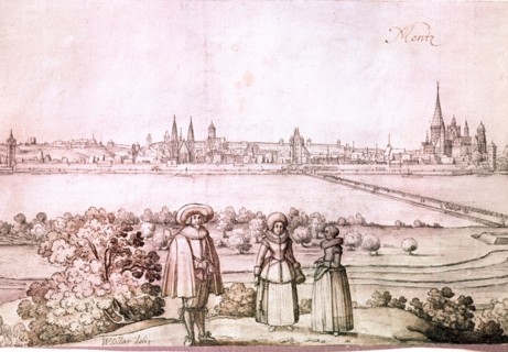 Drawing by the Bohemian artist Vaclav Hollar (13/7/1607   25/3/1577)