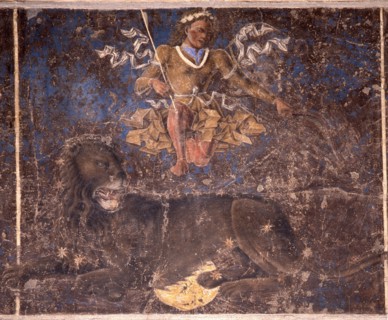 Allegorical representation of the signs of the zodiac from the 'Palace of Joy', by Cosme Tura