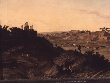 Part of Tete looking up the Zambesi River' by Thomas Baines (27/11/1820   8/5/1875), an English artist and explorer of British colonial southern Africa and Australia