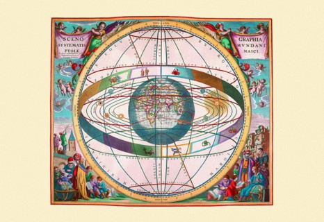 Scenographia Systematis Mundani Ptolemaici 1660