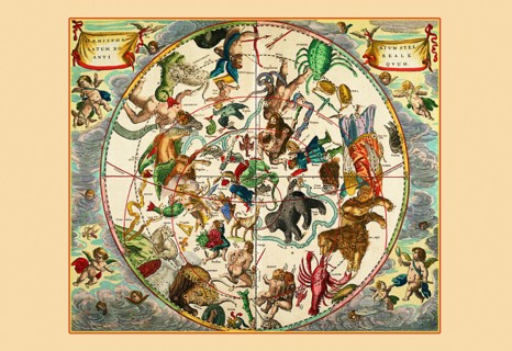 Haemispherium Stellatum Boreale Antiquum 1660