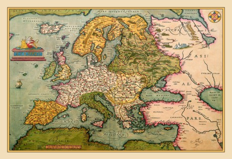 Map of Europe 1602