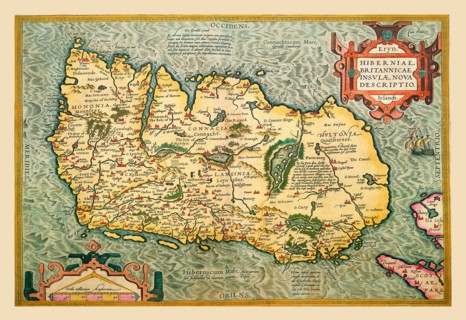 Map of Ireland 1602