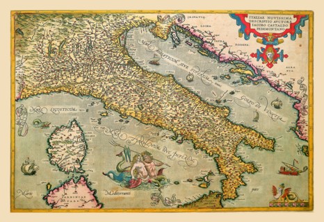 Map of Italy 1602