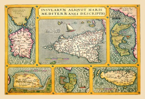 Maps of Italian Islands 1602