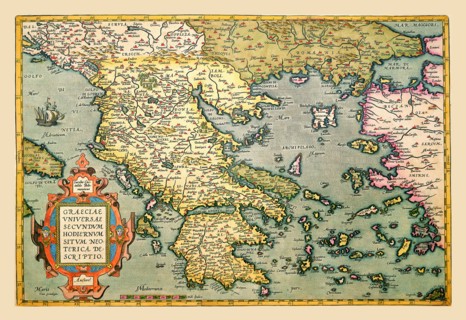 Map of Greece 1602