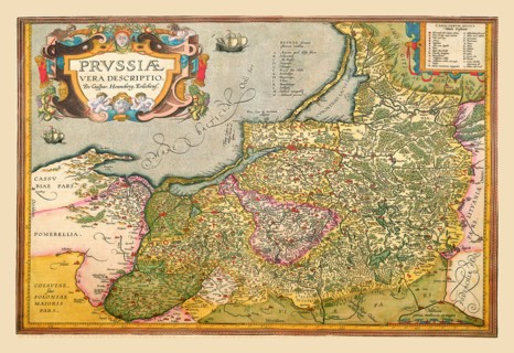 Map of Prussia 1602