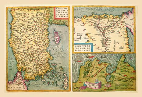 Maps of Turkey, Egypt, and Libya 1602