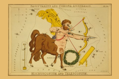 Sagittarius and Corona Australis, Microscopium, and Telescopium  1825