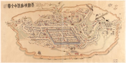 Map of Tianjin, China 1899
