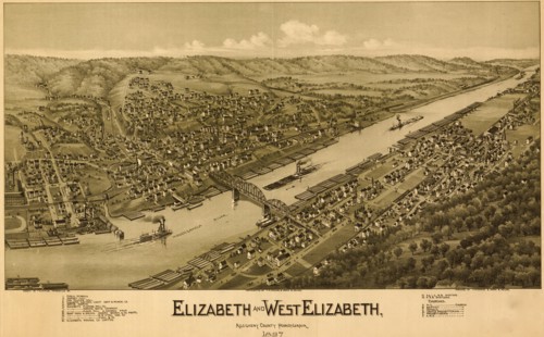 Elizabeth & West Elizabeth Pennsylvania 1897