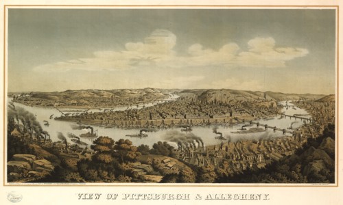 Pittsburgh & Allegheny Pennsylvania 1871 1871
