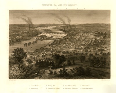 Richmond, Virginia & Vicinity during the Civil War 1863 1863