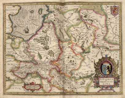 Map of Transylvania, Roumania 1622