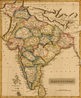 Hindustan, Hindoostan, India - 1817