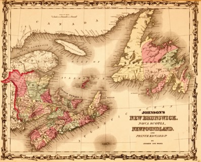 New Brunswick & Newfoundland - 1862