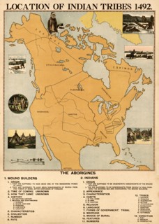 Location of Indian Tribes in 1492 1898