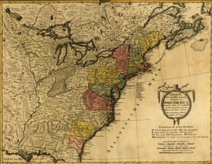 Eighteenth Century Map of the United States - 1784 1784