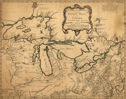 Great Lakes Region During French Settlement Period - 1755 1755