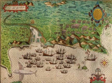 Sir Francis Drakes West Voyage to the West Indies; Visits Guyana in Africa - 1589 1589