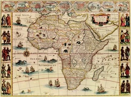 Africa - 1666 - with its peoples 1666
