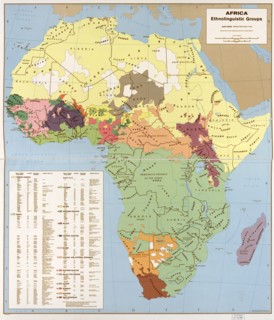 Ethnolinguisitic Map of Africa 1996