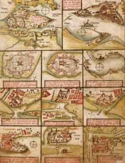 Portuguese map of Fortified Cities on the Coast of Africa & India - 1630 1630
