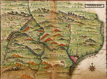 Portuguese Map of Zambezia, Mozambique & Surrounding Regions - 1630 1630