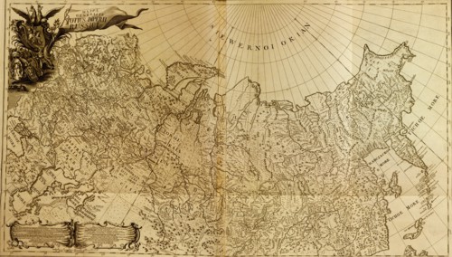 Map of Imperial Russia - 1745