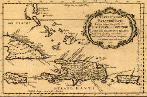 Haiti, Santo Domingo & Hispaniola - 1754 1754