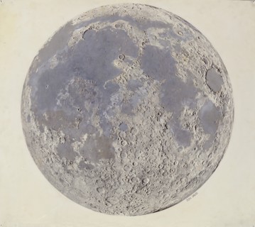 Moon surface with Craters 1965