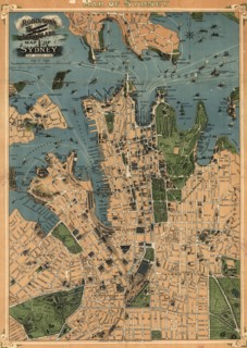 Aeroplane map of Sydney, Australia - 1922 1922
