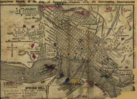 Richmond, Virginia Confederate Encampments 1862