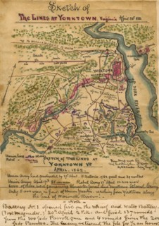 Sketch of the lines at Yorktown Virginia April 30th 1862. 1862