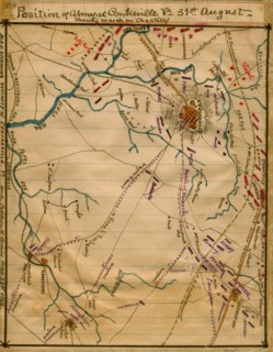 Position of army at Centreville Va.