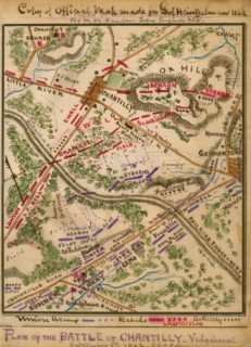 Battle of Chantilly, Virginia : September 1st 1862 5 to 9 p.m. 1862