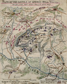 Battle of Gaines' Mill, Virginia, fought June 26th 1862. 1862