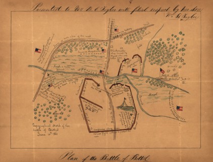 Topographical sketch of the Battle of Bethel, June 10th, 1861. 1861