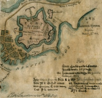 Plan of Fortress Munroe, Va., 1862. 1862
